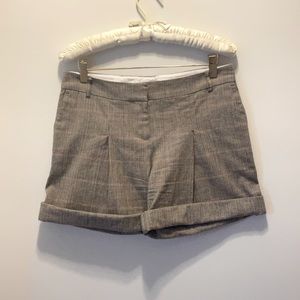 Plaid Cuffed Shorts by Symmetry
